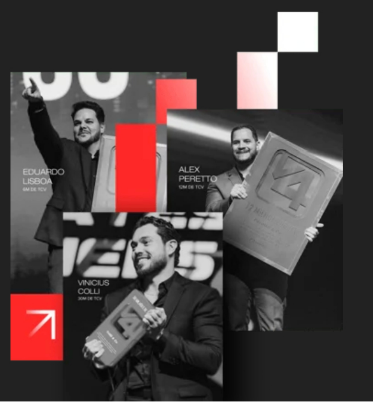 Sócios-executivos premiados da V4 Company
